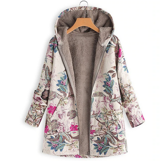 EB | Warme Damenjacke Mit Blumigem Design