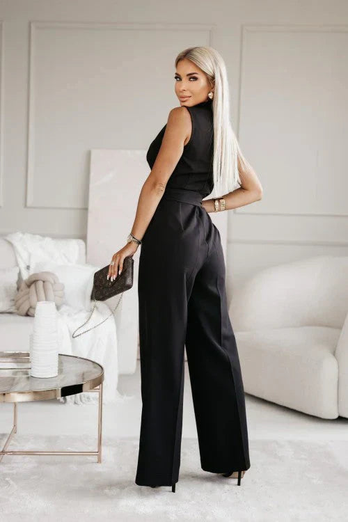 EB | Jumpsuit Mit V-Ausschnitt Und Gürtel