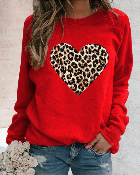 EB | Leo-Pullover mit Herzmuster