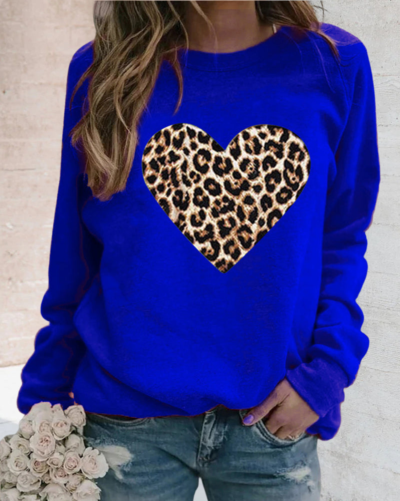 EB | Leo-Pullover mit Herzmuster