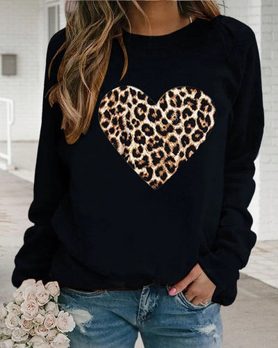 EB | Leo-Pullover mit Herzmuster