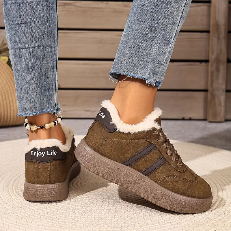 Bequeme Baumwoll-Sneaker mit warmem Innenfutter EB EB