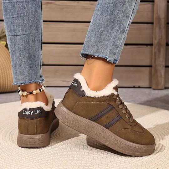 Bequeme Baumwoll-Sneaker mit warmem Innenfutter EB EB