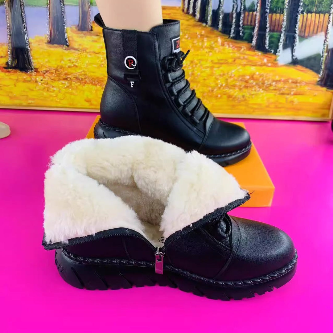 Leder-Winterstiefeletten EB EB
