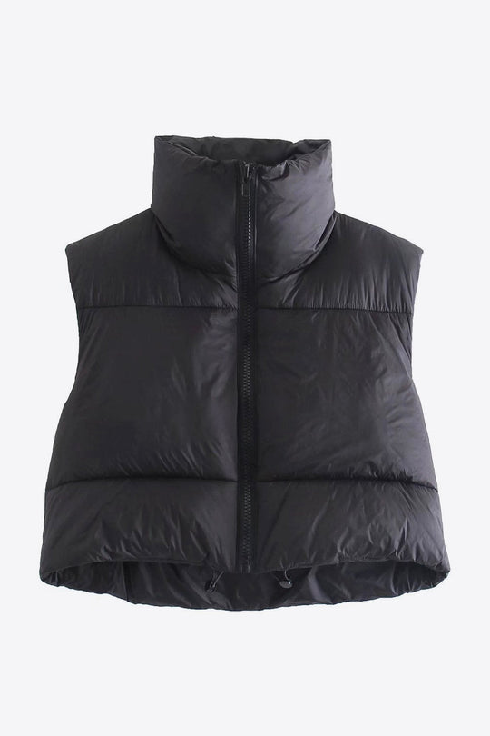 EB | Zip-Up Drawstring Puffer Weste