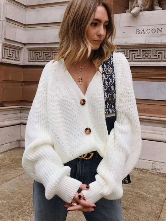 EB | Strickjacke mit Puffärmeln