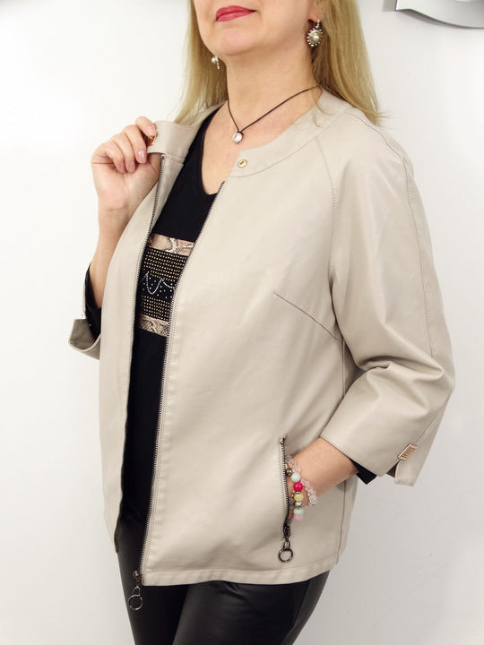 EB | Schicke Kunstlederjacke