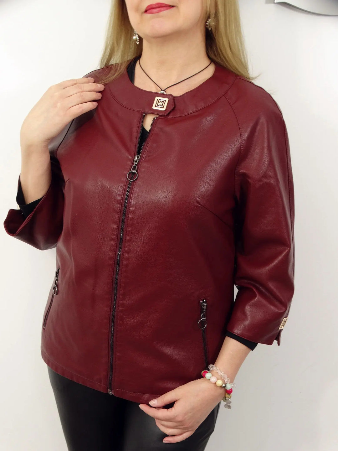 EB | Schicke Kunstlederjacke