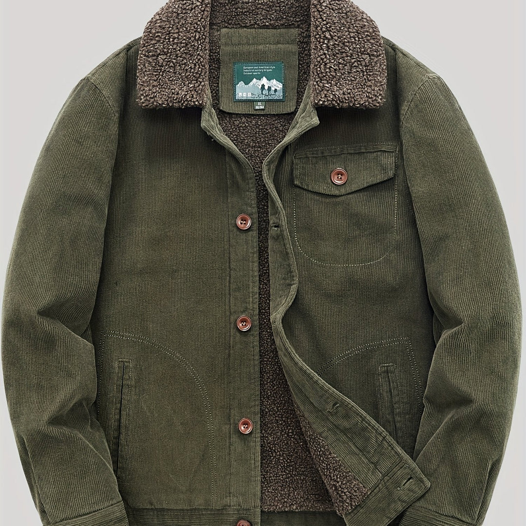 EB | Herren Fleece-Weste mit Knöpfen Warm und Elegant