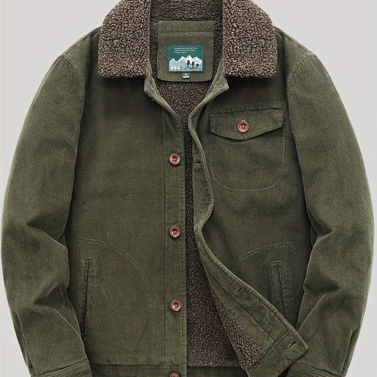 EB | Herren Fleece-Weste mit Knöpfen Warm und Elegant