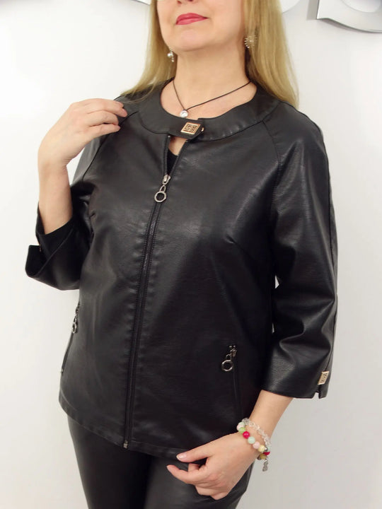 EB | Schicke Kunstlederjacke