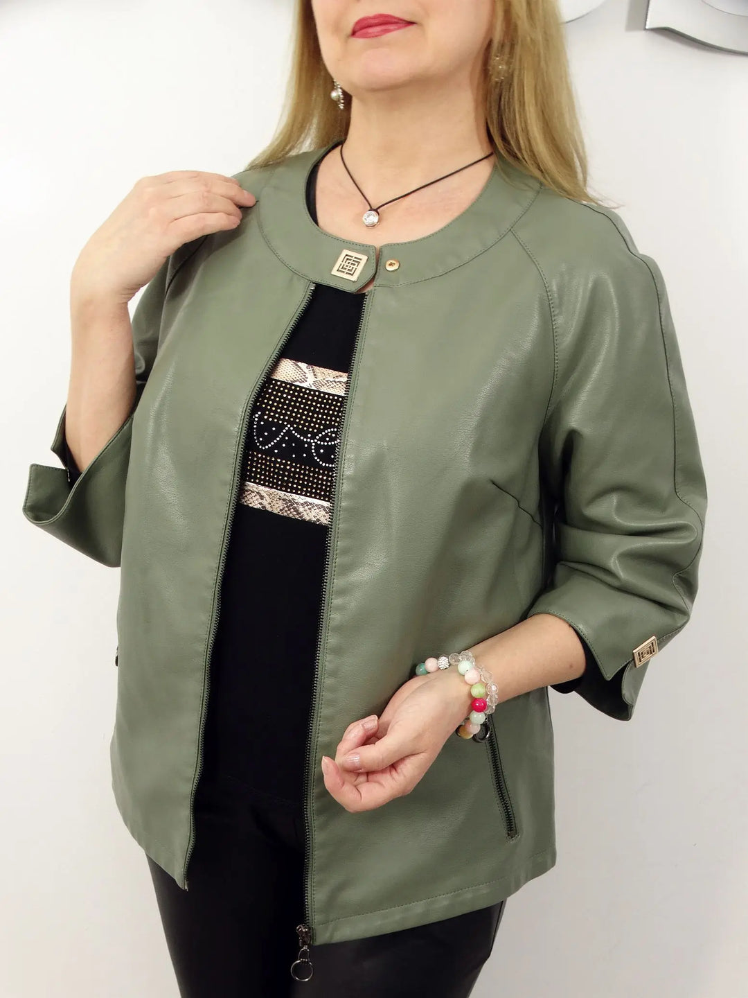 EB | Schicke Kunstlederjacke