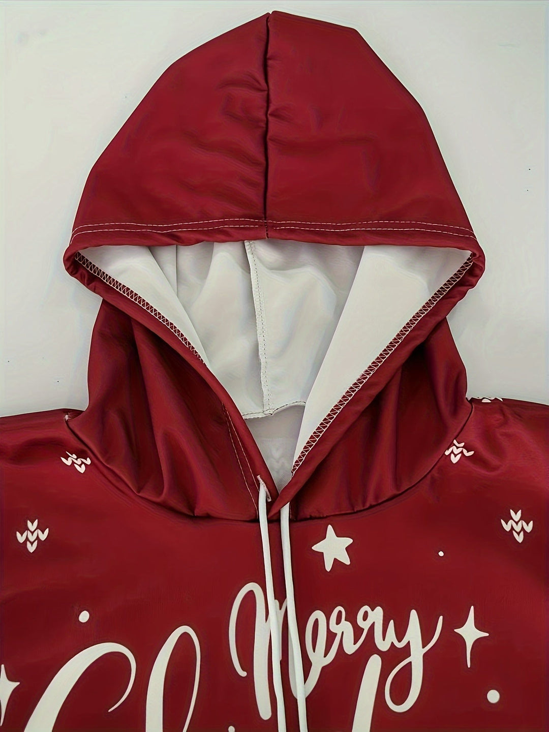 EB | Hoodie mit Weihnachtsdruck Polyester Frohe Weihnachten Rentier Design