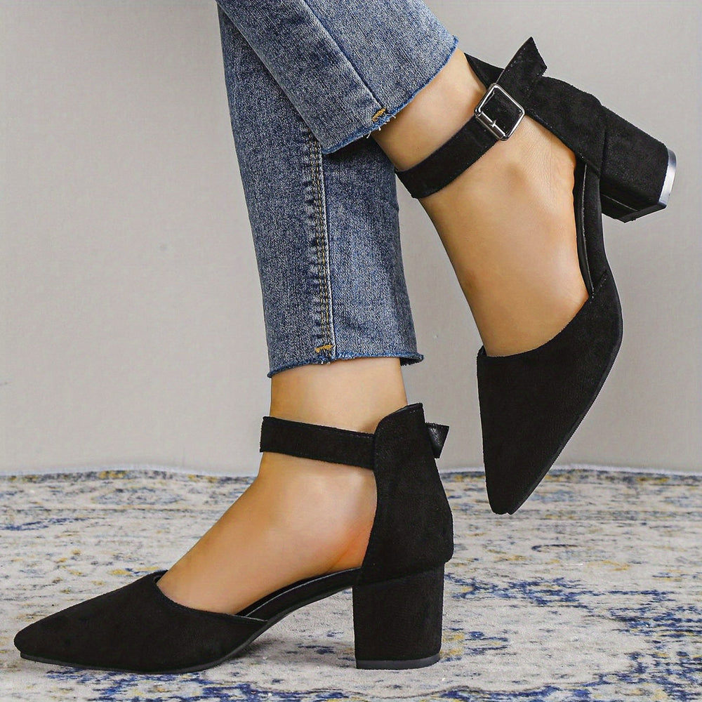 EB | Damen Sandalen mit Blockabsatz Schnürung, mit Knöchelriemen, Elegant