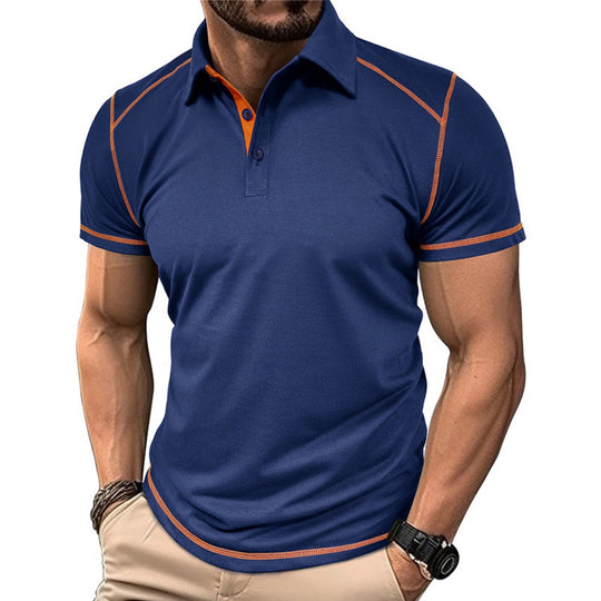 EB | Kurzärmeliges Poloshirt zum Spleißen
