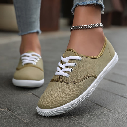 EB | Bequeme Niedrige Canvas Schnürschuhe