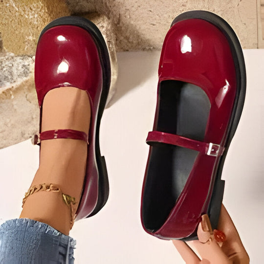 Mary Jane | Flache Schuhe im Preppy Style für Frauen EB