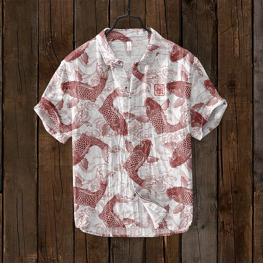 EB | Vintage Fisch Japanische Kunst Shirt