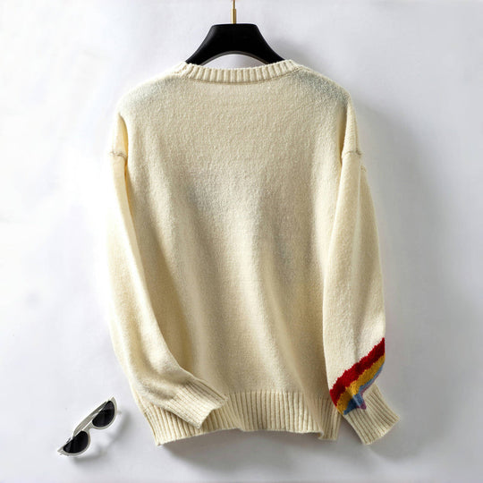 EB | Regenbogen Strickpullover