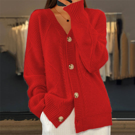 EB | Strickjacke mit V-Ausschnitt