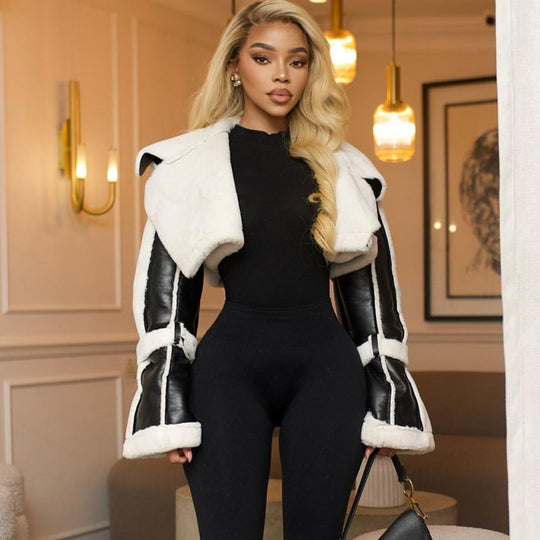 EB | Shearling Cropped Jacket für Damen