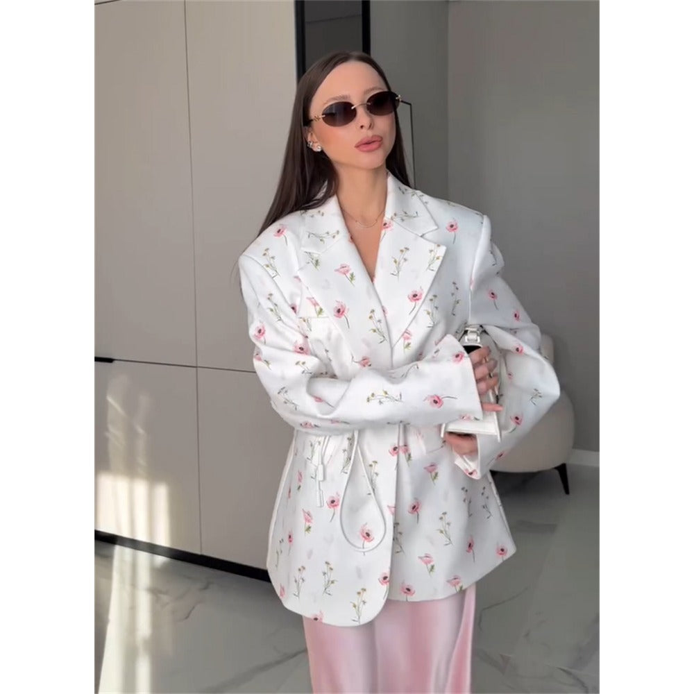EB | mit Blumenprint Und Gürtel für Damen
