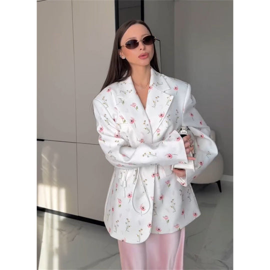 EB | mit Blumenprint Und Gürtel für Damen