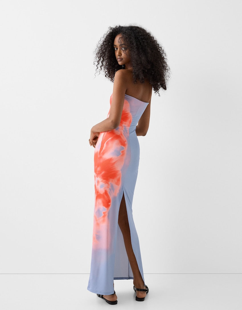 EB | Sommerliches trägerloses Maxikleid