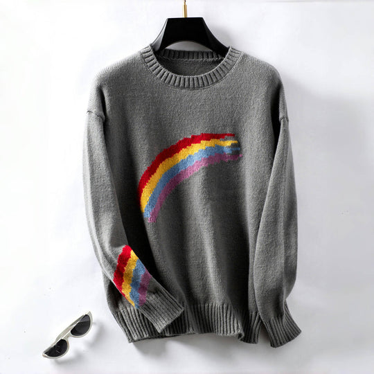 EB | Regenbogen Strickpullover
