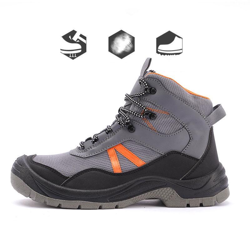 Anti-Smash und Anti-Durchstich High-Top Flugsicherheitsschuhe aus atmungsaktivem Gewebe EB
