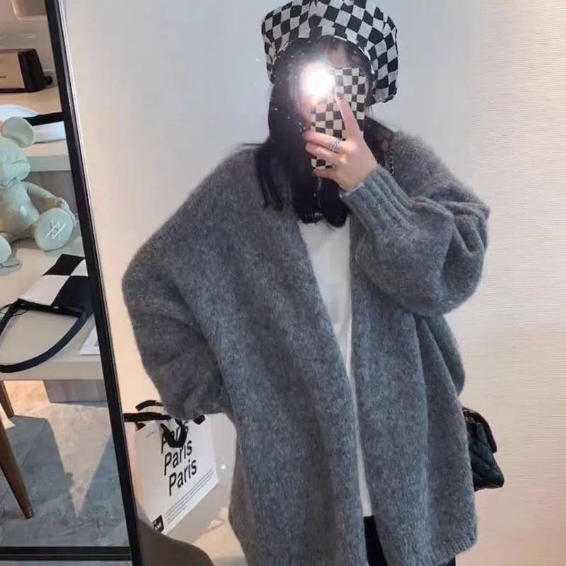 EB | Gemütlicher Oversized Strickcardigan mit Knopfverschluss
