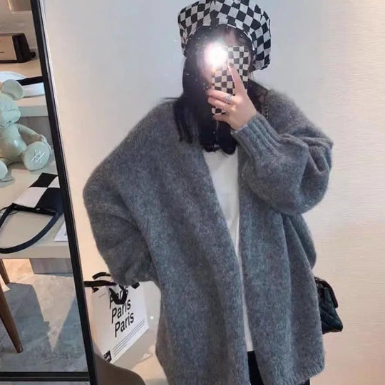 EB | Gemütlicher Oversized Strickcardigan mit Knopfverschluss