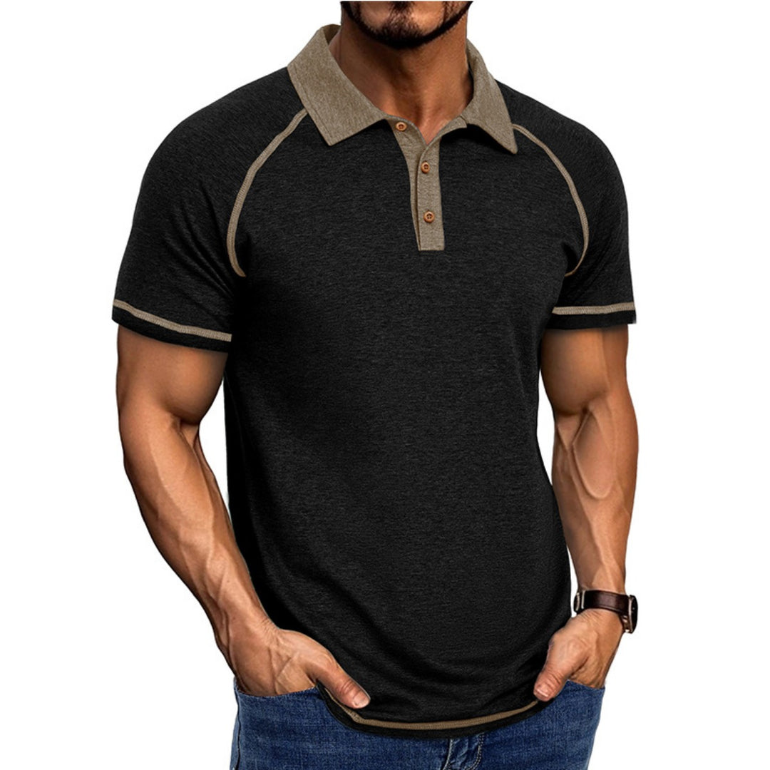 EB | Kurzärmeliges Herren-T-Shirt mit Revers