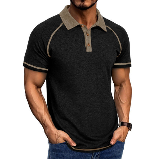 EB | Kurzärmeliges Herren-T-Shirt mit Revers