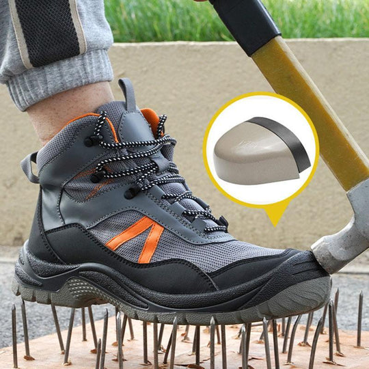 Anti-Smash und Anti-Durchstich High-Top Flugsicherheitsschuhe aus atmungsaktivem Gewebe EB