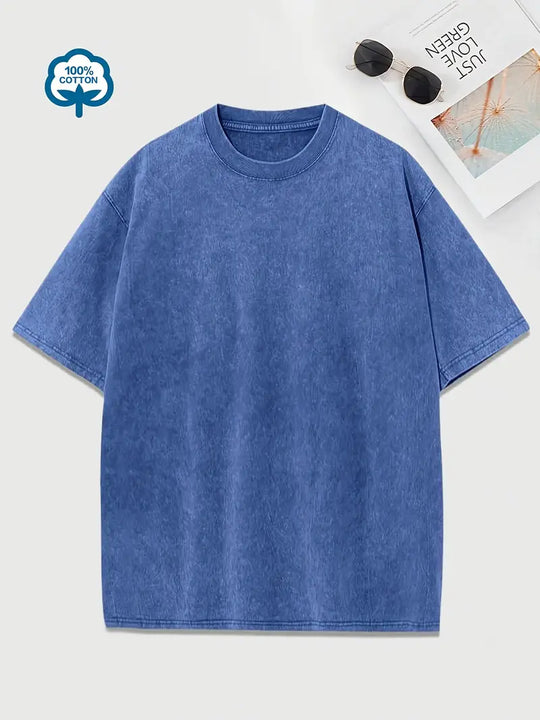 EB | Baumwoll-T-Shirt mit Rundhalsausschnitt