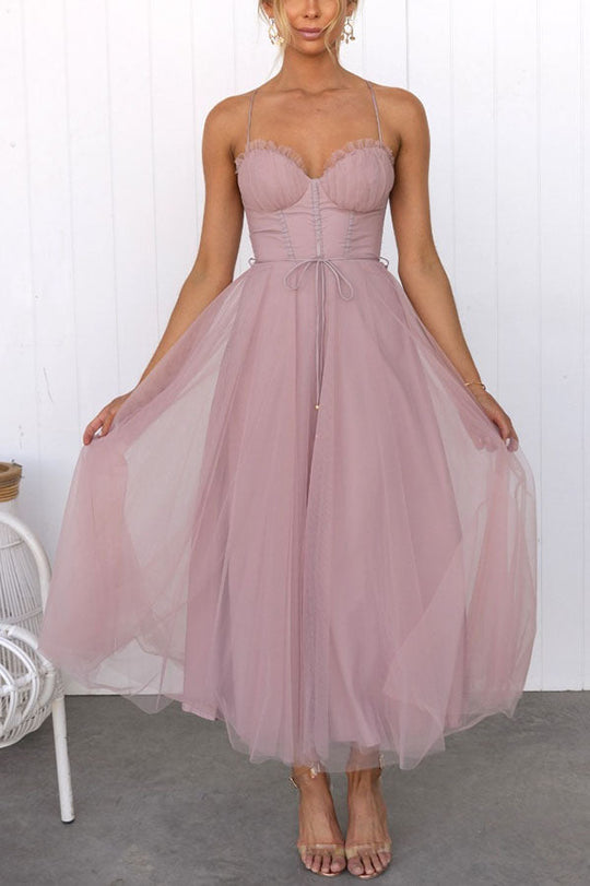 EB - Modernes prinses chiffon Kleid