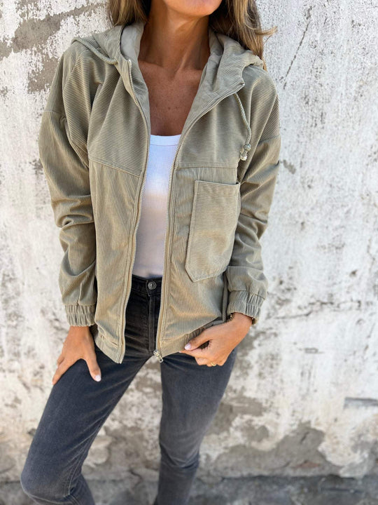 EB | Stilvolle Cordjacke mit Reißverschluss
