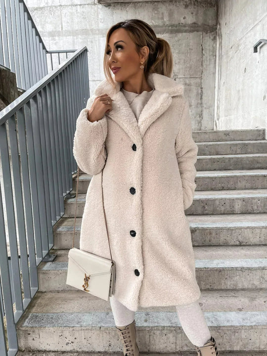 EB | Fell-Trenchcoat - stilvolle lange Damenoberbekleidung