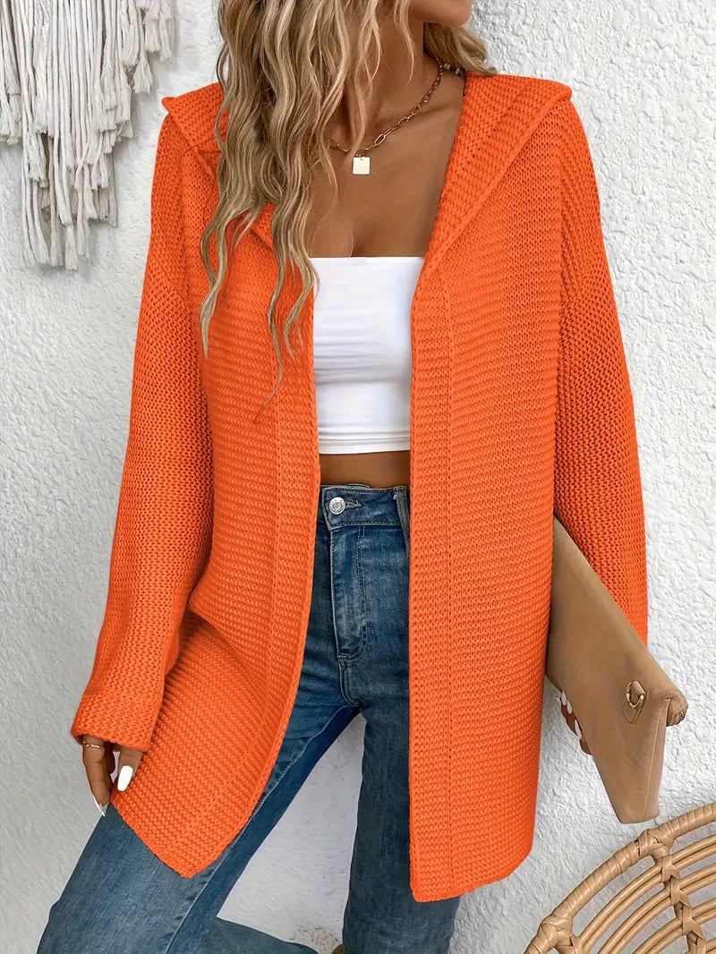 EB | Strickjacke mit Angriffsbereiter Kapuze