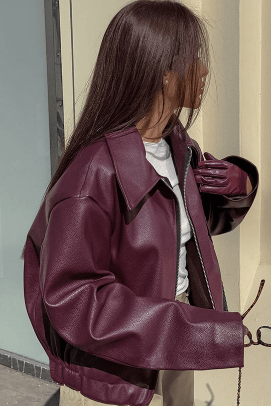 EB | Kurze Kunstlederjacke
