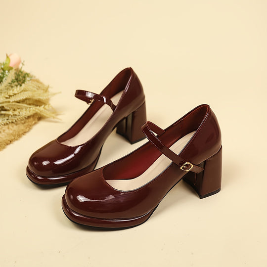EB | Stilvolle Wasserdichte Mary Jane Pumps