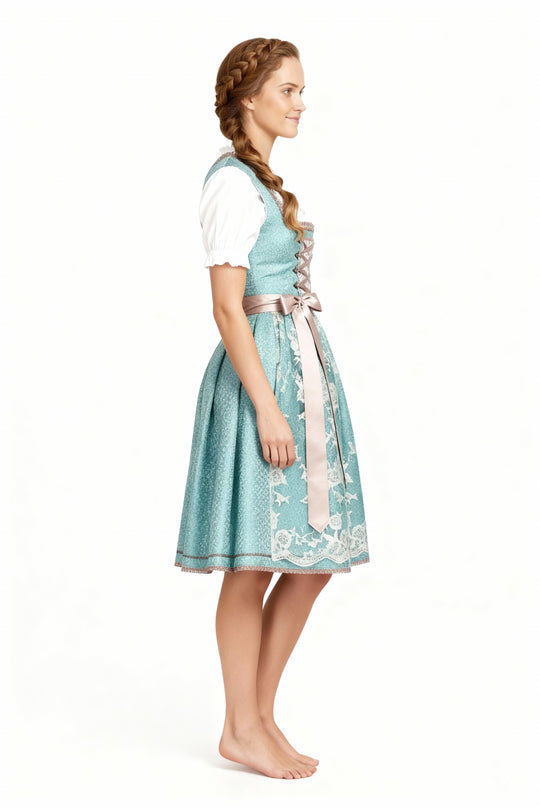 EB | Einzigartige Damen Tracht mit Schürze Perfekt für Oktoberfest