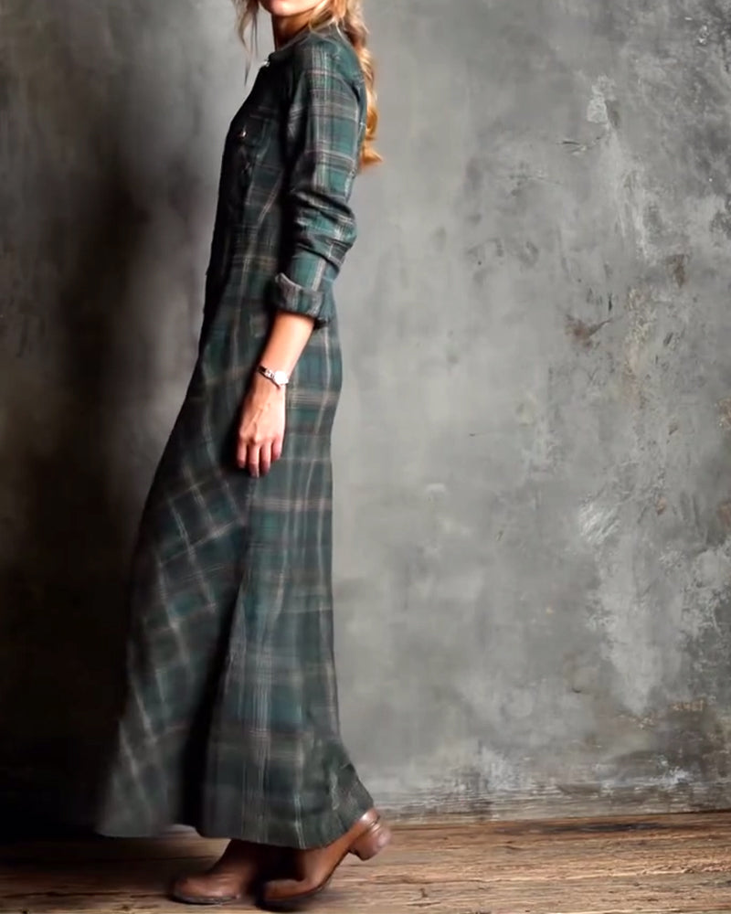 EB | Kleid mit Revers und Karomuster