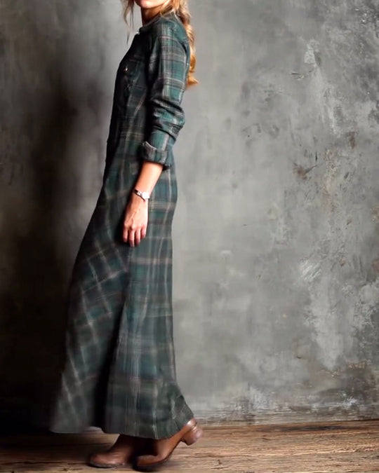 EB | Kleid mit Revers und Karomuster