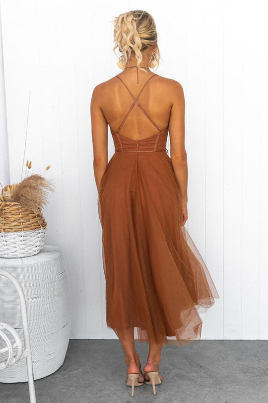 EB - Modernes prinses chiffon Kleid