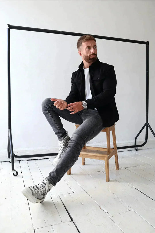 EB | Premium-Jacke mit Knopfverschluss für Herren Stylische und Bequeme Jacke