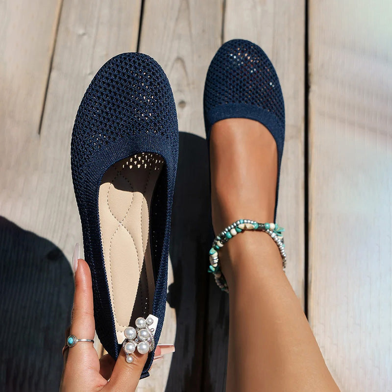 Lässige Atmungsaktive Flache Schuhe EB
