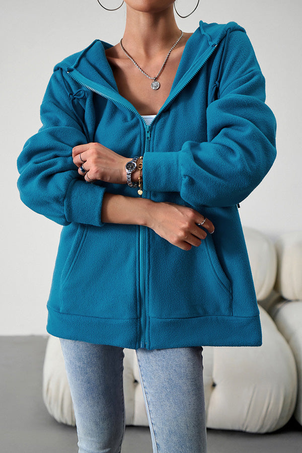 EB | Lässiger Pullover cardigan mit Kapuze