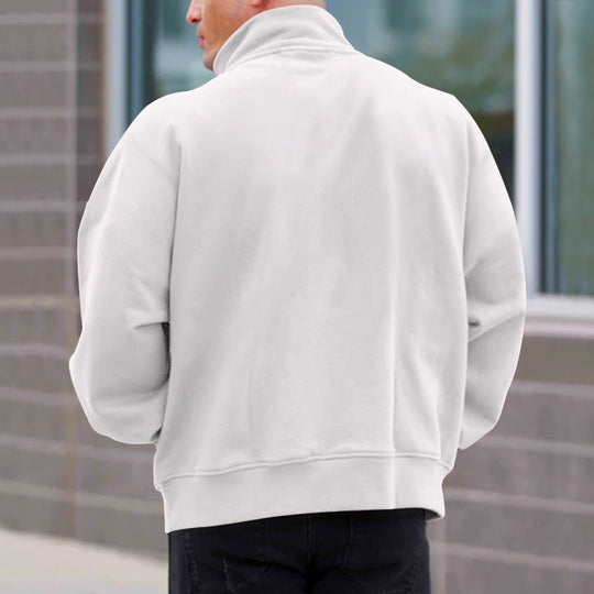 EB | Pullover mit Halb-Zip Stehkragen